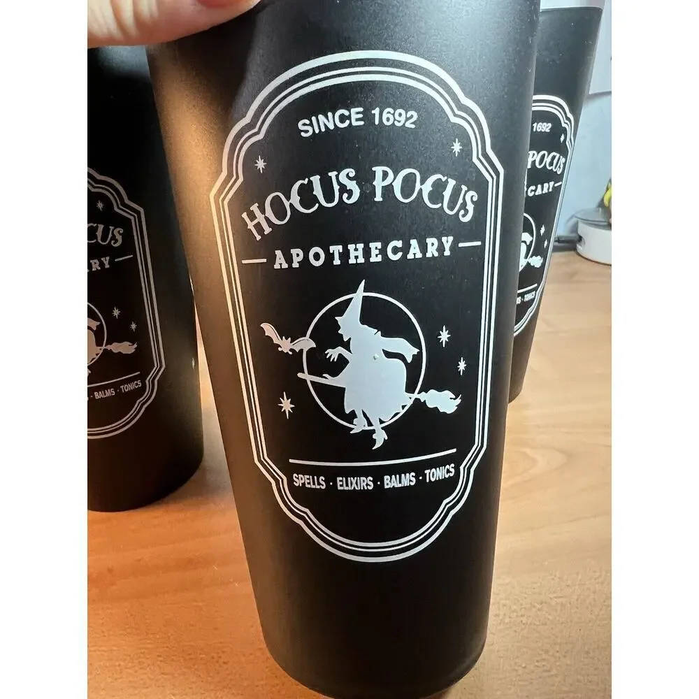 Hocus Pocus Apothecary Party Cups Set Of 5 Black